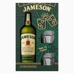 Jameson Original Irish Whiskey Gift Pack With Glasses 70cl