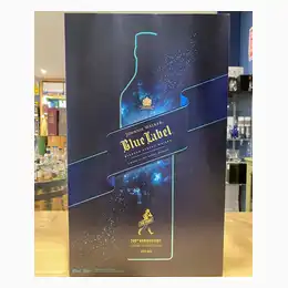 Johnnie Walker Blue Label 200th Anniversary Limited Edition Design Gift Set 2 x Crystal Glasses 70cl 40%