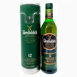 Glenfiddich 12 Year Old Single Malt Scotch Whisky, 70cl, 40% ABV