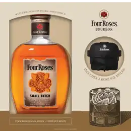 Four Roses Small Batch Bourbon Gift Set with Ice Moulds 70cl