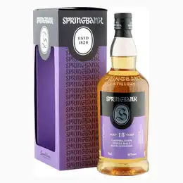 Springbank 18 Year Old, Bourbon Matured 2018 Release with Presentation Carton
