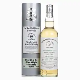 Glen Elgin 14 Year Old 2007  - Un-Chillfiltered Collection  Whisky 70cl