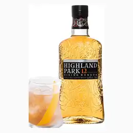 Highland Park 12 Year Old Whisky With Free Glass 70cl