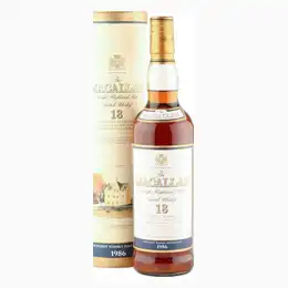 Macallan 1986 18 Year Old with Tube