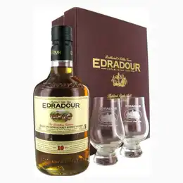 Edradour 10 Year Old Glass Gift Pack 40% 70cl