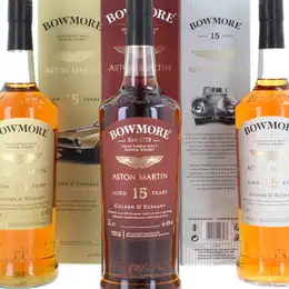 Three Bowmore 15 Year Old Aston Martin Series  3*1 Litre