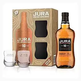 Jura 10 Year Old Single Malt Gift Set with Glasses 70cl