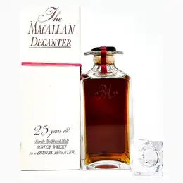 Macallan 1965 25 Year Old Tudor Crystal Decanter Single Malt Scotch Whisky, 75cl, 43% ABV
