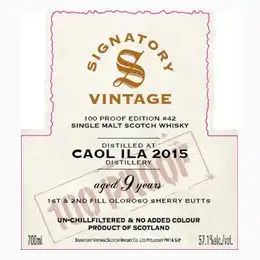 Caol Ila 2015 9 Year Old 100 Proof Batch #42 57.1%