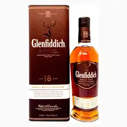 Glenfiddich 18 Year Old Small Batch Reserve Single Malt Scotch Whisky, 70cl, 40% ABV