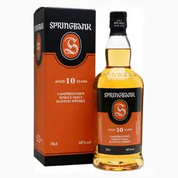Springbank 10 year old, Single Malt Whisky, 70cl