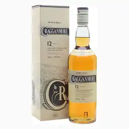 Bottle Of Cragganmore 12 Year Old Scotch Whisky With Gift Box
