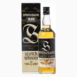 Springbank 12 Year Old Campbeltown Malt 1980s With Original Box