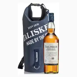 Talisker 10 Year Whisky 70cl Dry Bag Set