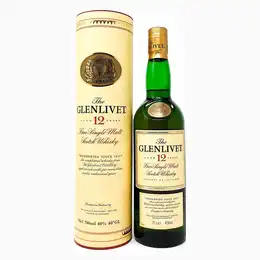 Glenlivet 12 Year Old Single Malt Scotch Whisky, 70cl, 40% ABV