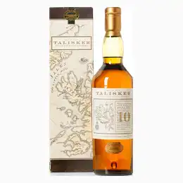 Talisker 10 Year Old Map Label With Original Box