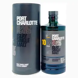 Port Charlotte 10 Year Old Heavily Peated Single Malt Scotch Whisky, 70cl, 50% ABV