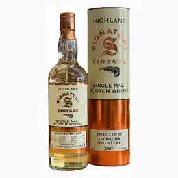 AUCHROISK DISTILLERY Signatory Vintage 11yo 2007 43% abv 70cl