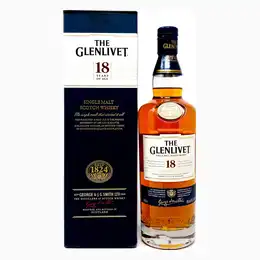 Glenlivet 18 Year Old Single Malt Scotch Whisky, 70cl, 43% ABV
