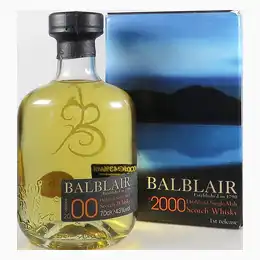 Balblair 2000 Vintage 1st Release bottled 2010 