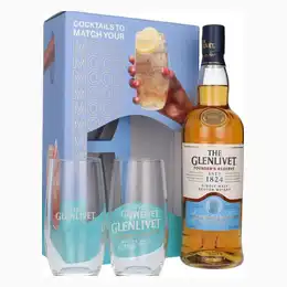 Glenlivet Founders Reserve with Highball Glasses Gift Set, 70 cl