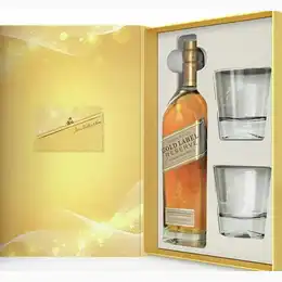 Johnnie Walker Gold Whisky Gift Set, 70 cl