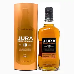 Jura 10 Year Old Single Malt Scotch Whisky, 70cl, 40% ABV