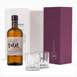 Nikka Miyagikyo Single Malt 2 Glass Gift Set