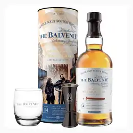 Balvenie 14 Year Old American Bourbon Barrel Whisky Glass and Jigger Gift Set
