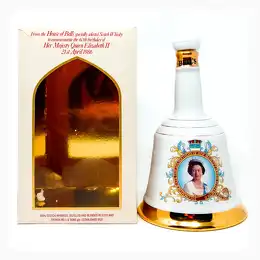 Bells Queen Elizabeths 60th Birthday Decanter Blended Scotch Whisky, 75cl, 43% ABV