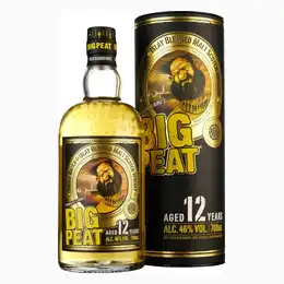 Big Peat 12 Years Old Blended Malt Scotch Whisky Gift Tube 70cl