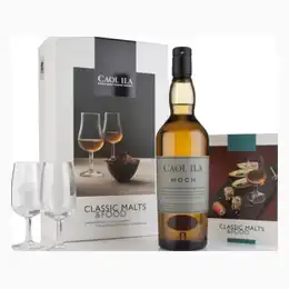 Caol Ila Moch - Classic Malts & Food Gift Set with 2x Glasses  Whisky 70cl