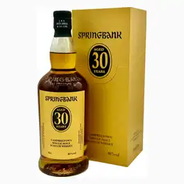SPRINGBANK 30 Year Old Campbeltown Single Malt Scotch Whisky 70cl 46%