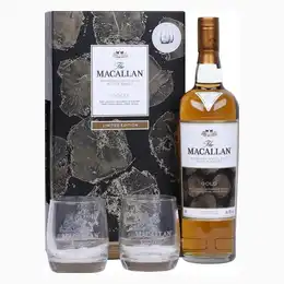 The Macallan Gold Whisky Gift Set With 2 Glass, 70 cl