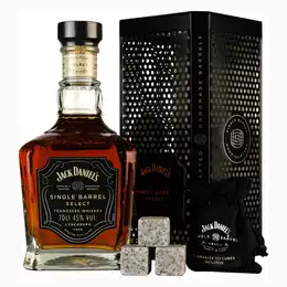 Jack Daniels Single Barrel Select Tennessee Whiskey Gift Tin & Whiskey Stones