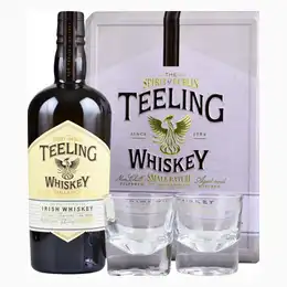 Teeling Small Batch Irish Whiskey 70cl with 2 Glasses in Gift Tin