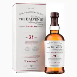Balvenie 21 Year Old Portwood Speyside Single Malt Scotch Whisky 70cl