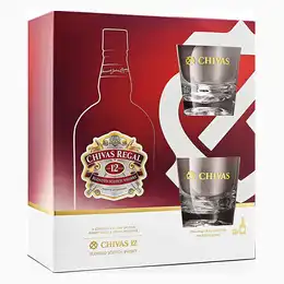 Chivas Regal 12 Year Old Gift Set With Glasses 70cl