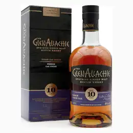 GLENALLACHIE 10 Year Old French Virgin Oak Speyside Single Malt Scotch Whisky 70cl 48%