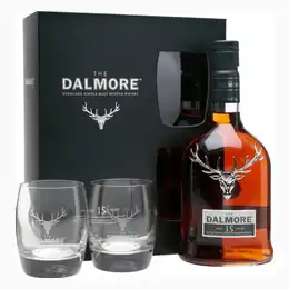 The Dalmore 15 Year Old Gift Set With Glasses 70cl