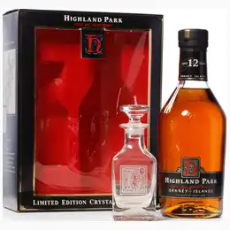 Highland Park 12 Year Old Crystal Decanter Set in Original Box