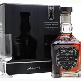 Jack Daniels Single Barrel Select with Free Glass Gift Set 