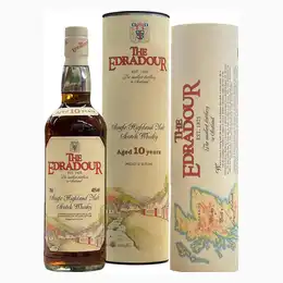 EDRADOUR DISTILLERY 10yo Old Bottling with Scroll 1990s 40% abv 70cl