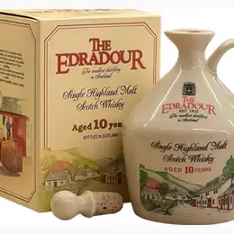 EDRADOUR DISTILLERY 10yo Ceramic Decanter 1990s 43% abv 75cl
