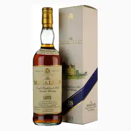 Macallan 1972-1990 18 Year Old Sherry Cask US Import