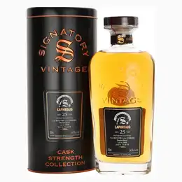 Laphroaig 1998 25 Year Old Bourbon Cask 10495 Signatory Symingtons Choice