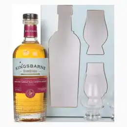 Kingsbarns Balcomie Gift Set with 2x Glasses Whisky 70cl