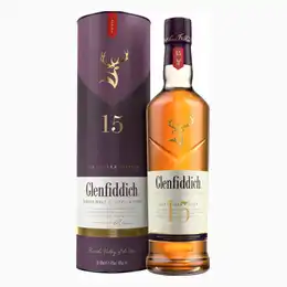 Glenfiddich 15 Year Old Solera Speyside Single Malt Scotch Whisky 70cl