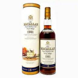 Macallan 1981 18 Year Old Single Malt Scotch Whisky, 70cl, 43% ABV