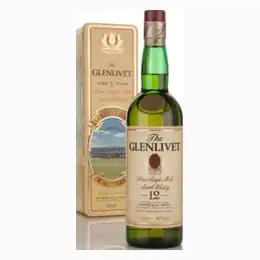 The Glenlivet 12 Year Old - Classic Golf Courses of Scotland  - 1980s Whisky 70cl